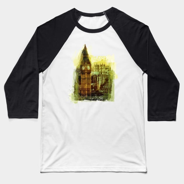 London Big Ben #london art Baseball T-Shirt by JBJart